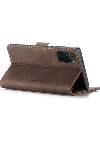Samsung Galaxy NOTE20 Flip Folio Kitap Kılıf Için Flip Case Kart Yuvası Kapatma (Yurt Dışından)