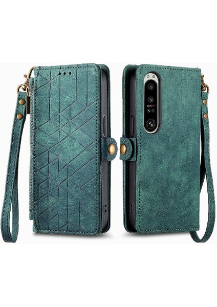 Sony Xperia 1 Iv Flip Kapak Için Flip Case Basit Iş Cüzdan Deri (Yurt Dışından)