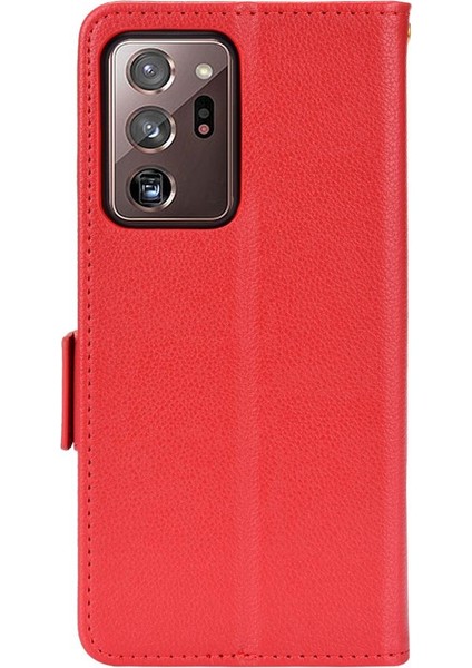Samsung Galaxy Not 20 Için Kılıf Ultra Manyetik Pu Deri Kart Yuvaları Yan (Yurt Dışından)