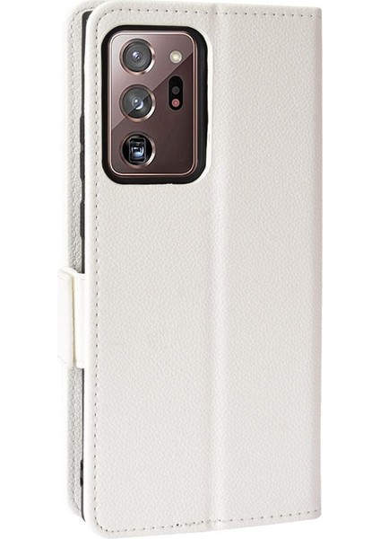Samsung Galaxy Not 20 Için Kılıf Ultra Manyetik Pu Deri Kart Yuvaları Yan (Yurt Dışından)