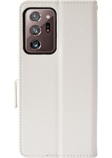 Samsung Galaxy Not 20 Için Kılıf Ultra Manyetik Pu Deri Kart Yuvaları Yan (Yurt Dışından)