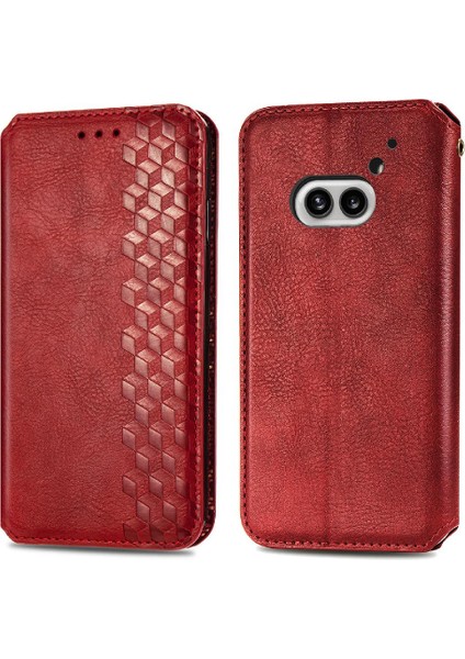 Nothing Telefon 2A Moda Tasarım Kapak Çevirin Cüzdan Fonksiyon Vaka (Yurt Dışından)