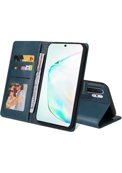 Samsung Galaxy Not 10 Pro Üç Kart Yuvaları Premium Deri Için Flip Case (Yurt Dışından)