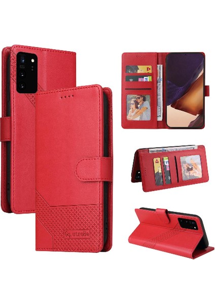 Samsung Galaxy Not 20 Artı Premium Deri Üç Kart Için Flip Case (Yurt Dışından)