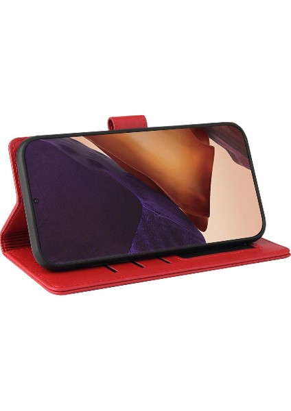Samsung Galaxy Not 20 Artı Premium Deri Üç Kart Için Flip Case (Yurt Dışından)