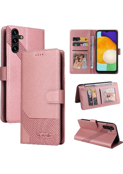 Samsung Galaxy A54 Üç Kart Yuvaları Premium Deri 4 Için Flip Case (Yurt Dışından)