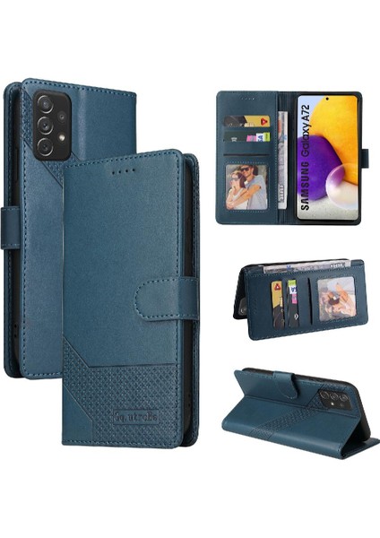 Samsung Galaxy A72 Üç Kart Yuvaları Için Flip Case Darbeye 4 Köşe (Yurt Dışından)