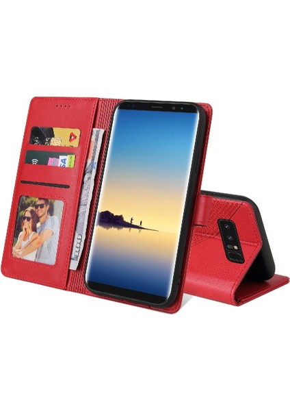 Samsung Galaxy Not 8 Için Flip Case Darbeye Üç Kart Yuvaları 4 Köşe (Yurt Dışından)