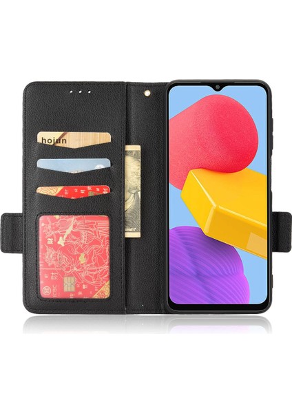 Samsung Galaxy M13 4g Için Kılıf Cüzdan Kart Yuvaları Tutucu Pu Deri Yan (Yurt Dışından) modelleri
