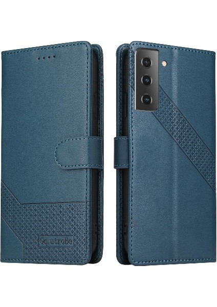 Samsung Galaxy S21 Kickstand Premium Deri Üç Kart Için Flip Case (Yurt Dışından)