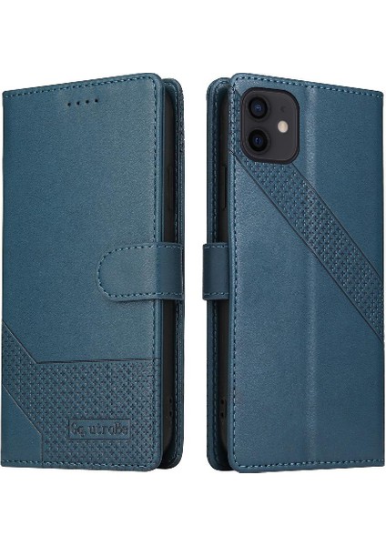 Iphone 12 Mini Üç Kart Yuvaları Kickstand Premium Deri Için Flip Case (Yurt Dışından)