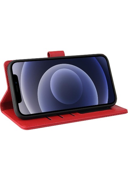Iphone 12 Mini Üç Kart Yuvaları Kickstand Premium Deri Için Flip Case (Yurt Dışından) indirimleri