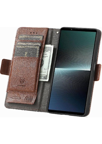 Sony Xperia 1 V Çok Renkli Ekleme Iş Çoklu Kart Için Flip Case (Yurt Dışından)