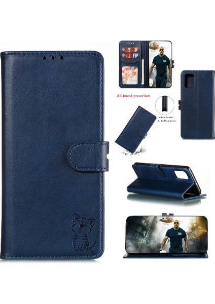 Cüzdan Kılıf Için Huawei P40 Pro Kart Tutucu Manyetik Kapatma Tüm Yuvarlak (Yurt Dışından)