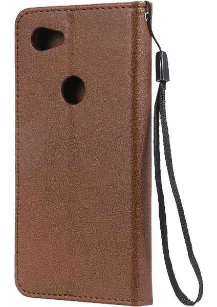 Kart Yuvası Yüksek Kasa ile Google Piksel 3A Klasik Düz Renk Için Flip Case (Yurt Dışından)