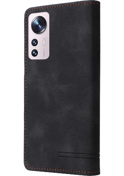 Xiaomi 12 Için Flip Case Deri Kılıf Basit Iş Kapak Çevirin Darbeye (Yurt Dışından)