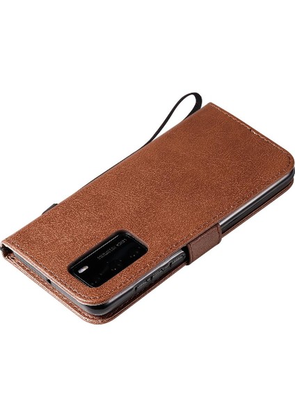 Kart Yuvası ile Huawei P40 Iş Cüzdan Telefon Kılıfı Için Flip Case Yüksek (Yurt Dışından) indirimleri