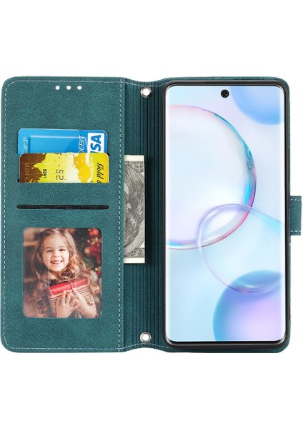 Huawei Nova 9 Için Flip Case Kickstand Manyetik Kapatma Darbeye Pu Kılıf (Yurt Dışından)