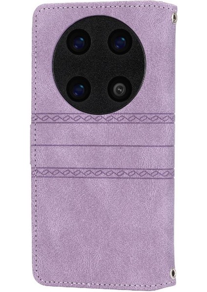 Huawei Mate 60 Pro Artı Pu Deri Cüzdan Kılıf Kickstand Için Flip Case (Yurt Dışından)