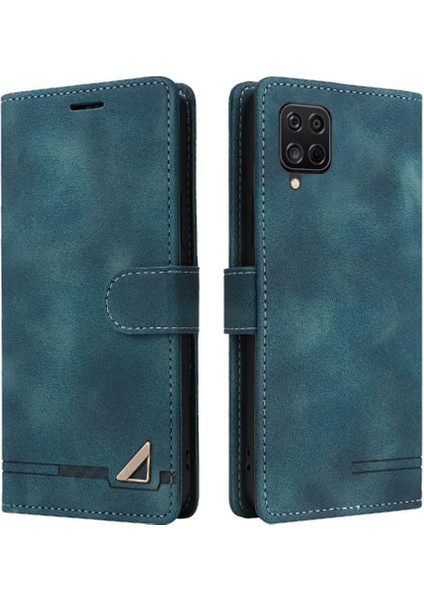 Samsung Galaxy A12 Için Flip Case Basit Iş Cüzdan Darbeye Vaka (Yurt Dışından)