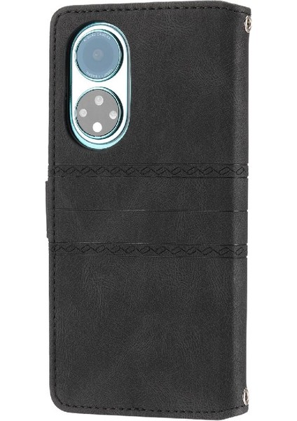 Huawei Nova 9 Için Flip Case Kickstand Manyetik Kapatma Darbeye Pu Kılıf (Yurt Dışından)