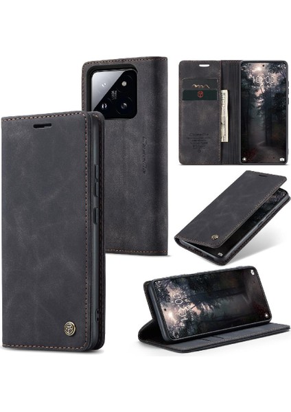 Xiaomi 14 Için Flip Case Folio Kitap Manyetik Kapatma Darbeye Vaka (Yurt Dışından)