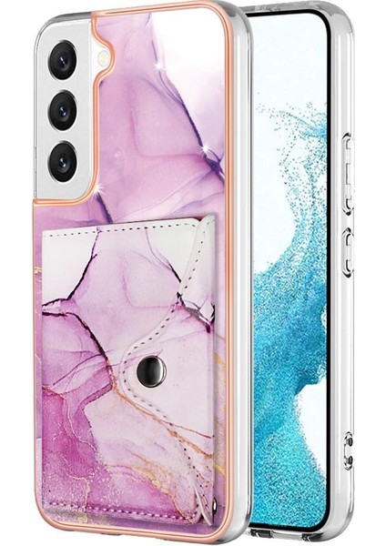 Samsung Galaxy S22 Artı 5g Mermer Yumuşak Tpu Tampon Kart Yuvaları Ince (Yurt Dışından)