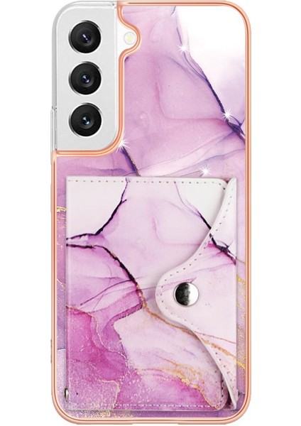 Samsung Galaxy S22 Artı 5g Mermer Yumuşak Tpu Tampon Kart Yuvaları Ince (Yurt Dışından)