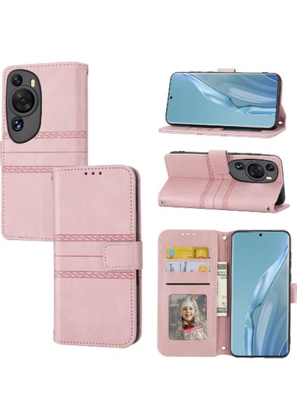 Mays Shop Huawei Için Flip Case P60 Pro Cüzdan Kılıf Kickstand Pu Deri Darbeye (Yurt Dışından)