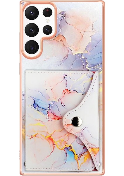 Samsung Galaxy S24 Ultra 5g Yumuşak Tpu Tampon Mermer Ince Cüzdan (Yurt Dışından) indirimleri