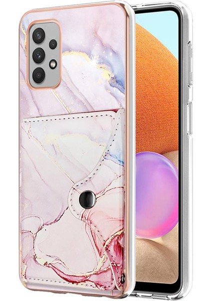 Samsung Galaxy A32 4g Yumuşak Tpu Tampon Ince Cüzdan Kart Yuvaları (Yurt Dışından)