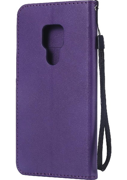 Mays Shop Kart Yuvası ile Huawei Mate 20 Için Flip Case Klasik Düz Renk Yüksek Telefon (Yurt Dışından)