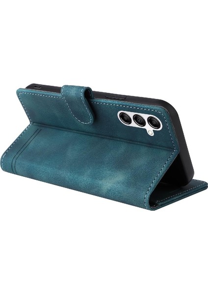 Samsung Galaxy A34 Için Flip Case Deri Kılıf Cüzdan Basit Iş Çevirme (Yurt Dışından)