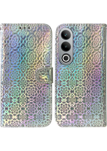 Oneplus Nord Ce4 5g Glitter Renkli Kart Yuvası Premium Pu Için Flip Case (Yurt Dışından)