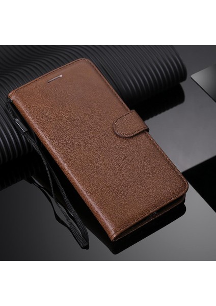 Mays Shop Kart Yuvası ile Huawei Mate 20 Için Flip Case Klasik Düz Renk Yüksek Telefon (Yurt Dışından)