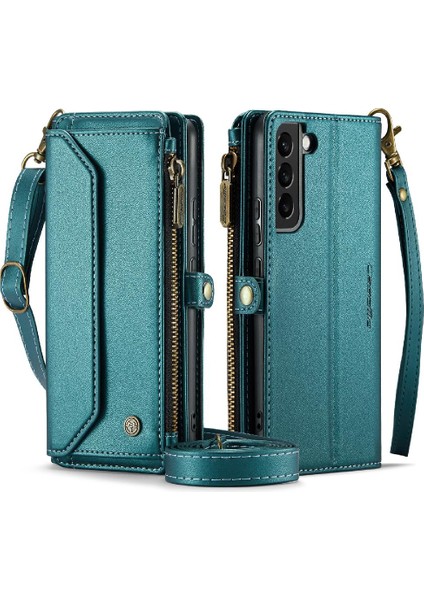 Kadınlar Için Crossbody Durumda Samsung Galaxy S21 Cüzdan Durumda Kart Tutucu (Yurt Dışından)
