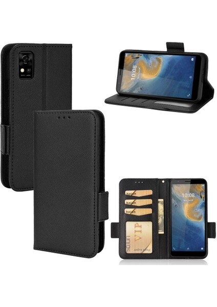 Zte Blade Case Yan Toka Cüzdan Pu Deri Manyetik Kart Yuvaları (Yurt Dışından) indirimleri