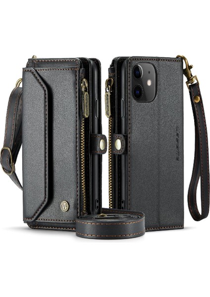 Kadınlar Için Crossbody Durumda iphone 11 Fermuar Faturaları Yuvası Cüzdan Durumda Kart (Yurt Dışından)