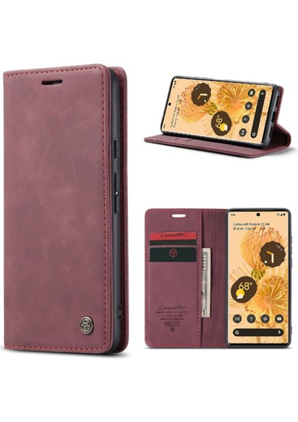 Google Piksel 6 Pro Manyetik Kapatma Darbeye Dayanıklı Vintage Pu Için Flip Case (Yurt Dışından) indirimleri