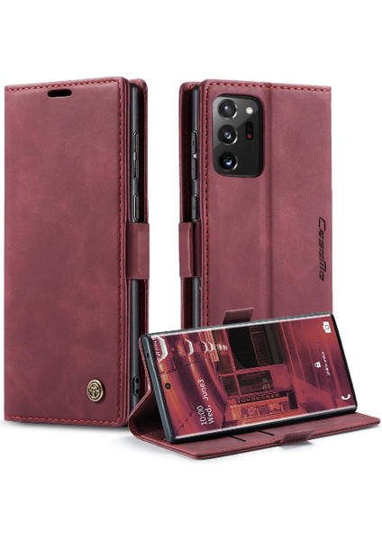 Samsung Galaxy NOTE20 Ultra Kılıf Için Flip Case Kart Yuvası Kickstand Vintage (Yurt Dışından) fırsatları
