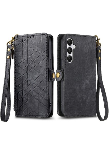 Samsung Galaxy Galaxy 5g Için Flip Case Basit Iş Deri Kılıf Flip (Yurt Dışından)