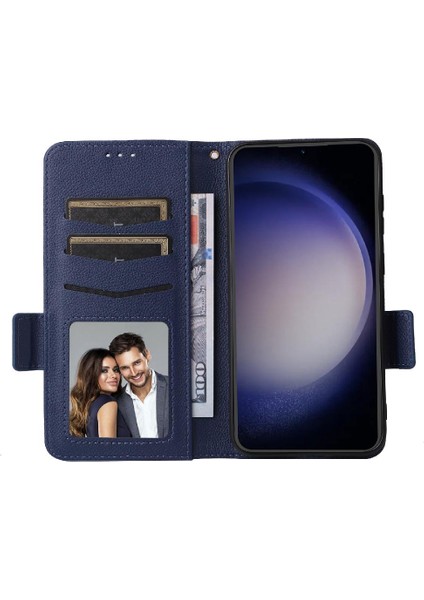 Mays Shop Samsung Galaxy S23 Fe Manyetik Kart Yuvaları Tutucu Pu Deri Yan (Yurt Dışından)