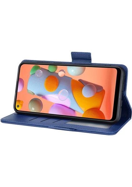 Samsung Galaxy A11 Pu Deri Kart Yuvaları Tutucu Yan Toka (Yurt Dışından)