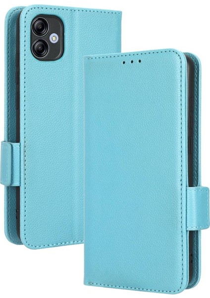 Samsung Galaxy A04E Manyetik Kart Yuvaları Tutucu Yan Toka Pu (Yurt Dışından)