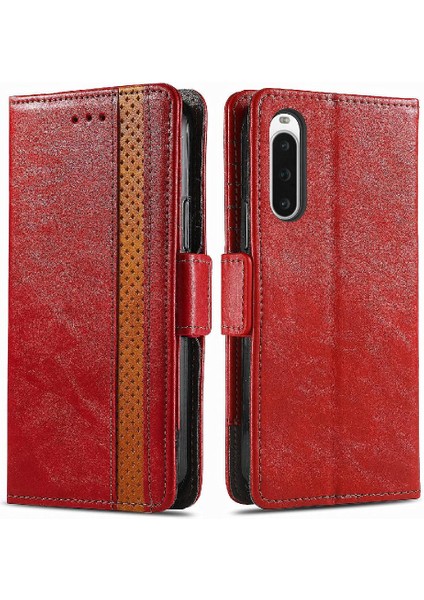 Sony Xperia 10 V Çoklu Kart Yuvası Ekleme Cüzdan Çok Renkli Için Flip Case (Yurt Dışından)