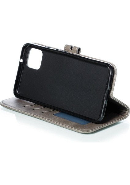 Google Pixel 4 Xl Kickstand Için Cüzdan Kılıf Tüm Yuvarlak Koruma Kabartmalı (Yurt Dışından)