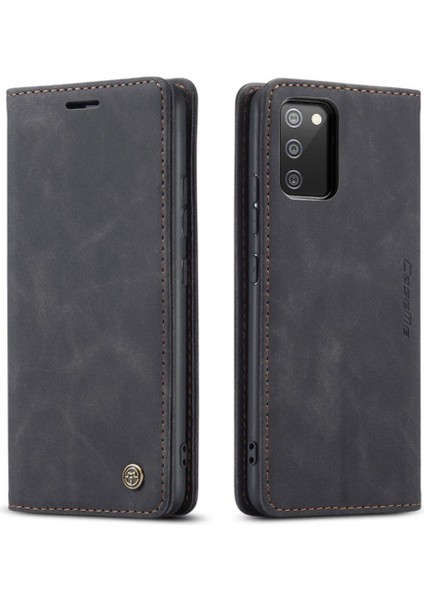 Samsung Galaxy A02S Için Flip Case Vintage Pu Deri Cüzdan Flip Folio (Yurt Dışından)