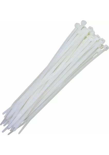 En 4,6 mm x Boy 400 mm Plastik Kablo Bağı Cırt Kelepçe (Lisinya)