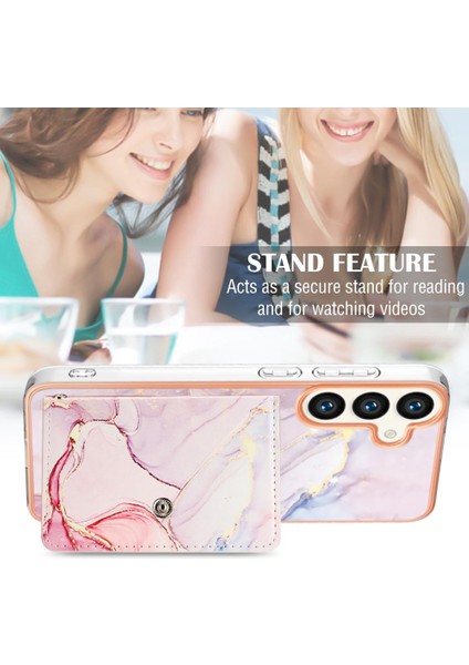Samsung Galaxy S24 Artı Mermer Ince Cüzdan Yumuşak Tpu Tampon Kartı (Yurt Dışından) fırsatları