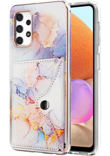 Samsung Galaxy A32 4g Yumuşak Tpu Tampon Ince Cüzdan Kart Yuvaları (Yurt Dışından)